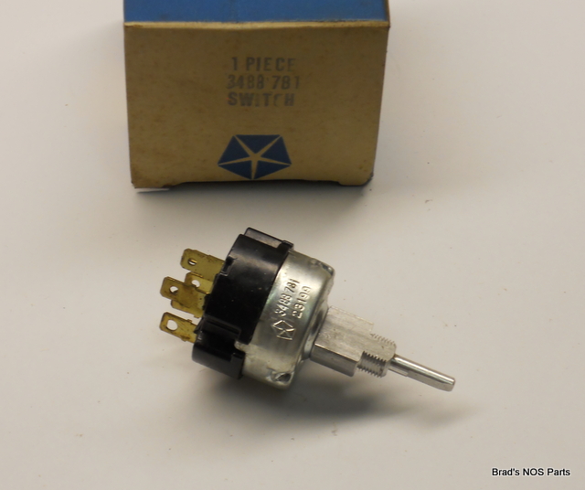 NOS Mopar 1972 Dodge Dart Demon Ply Valiant Duster WIPER SWITCH w ...